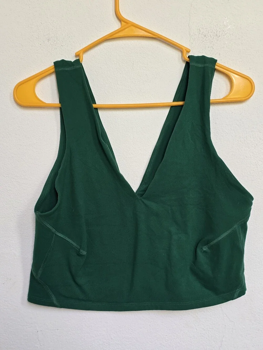 FP Movement by Free People Deep Green V-Neck Sports Bra